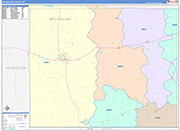 Red Willow County Wall Map Color Cast Style